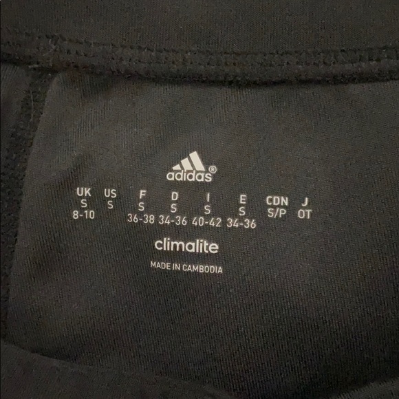NICE BLACK *ADIDAS* CLIMALITE CAPRI LEGGINGS! - Picture 5 of 6